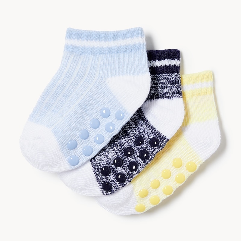 Baby Boys' 3-Pack Low-Cut Boot Socks