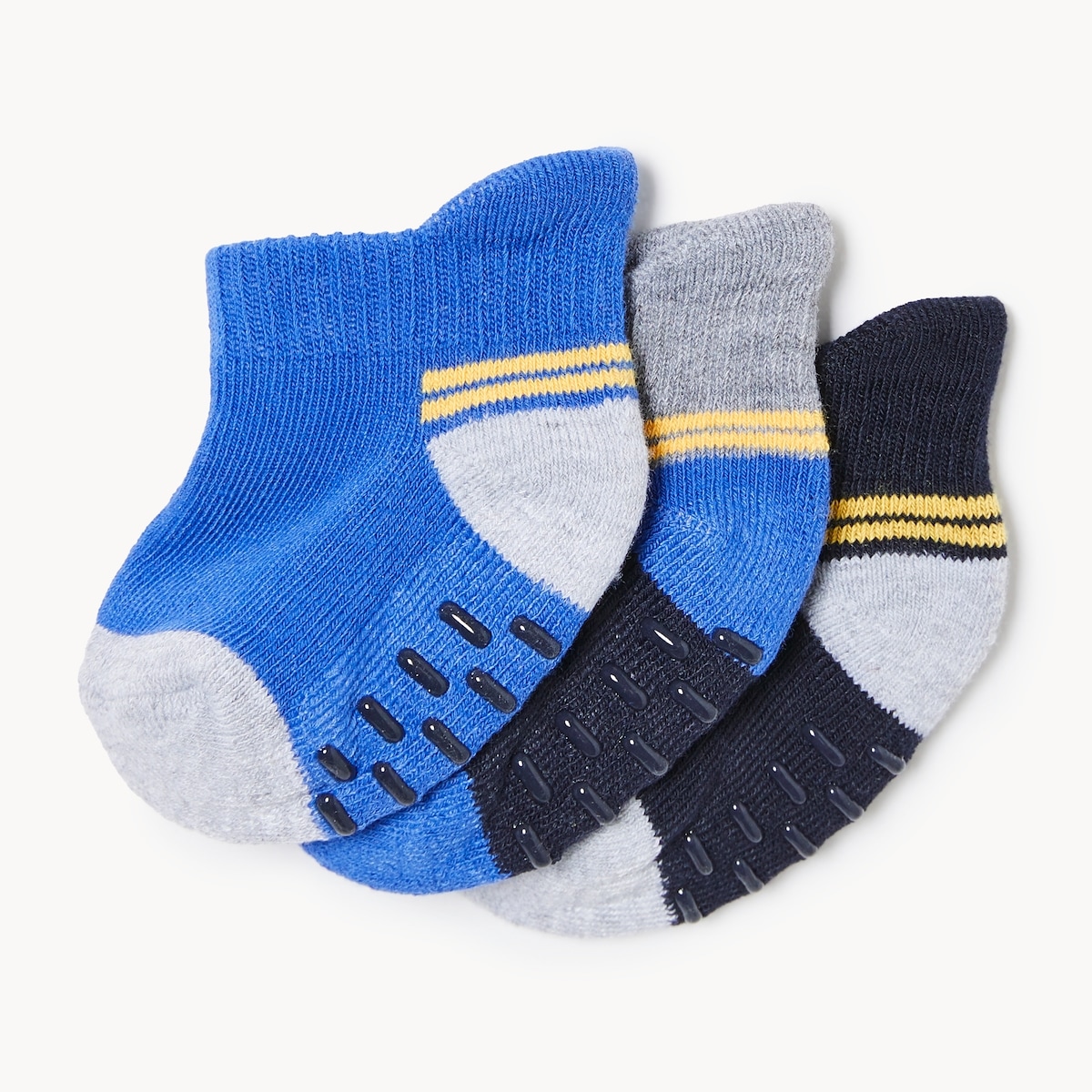 Baby Boys' 3-Pack Low-Cut Socks - Blue