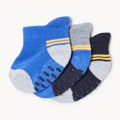 Ens. de 3 paires de socquettes pour bébés garçons - Bleu