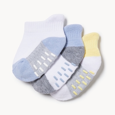 Baby Boys' 3-Pack Low-Cut Socks - Multi