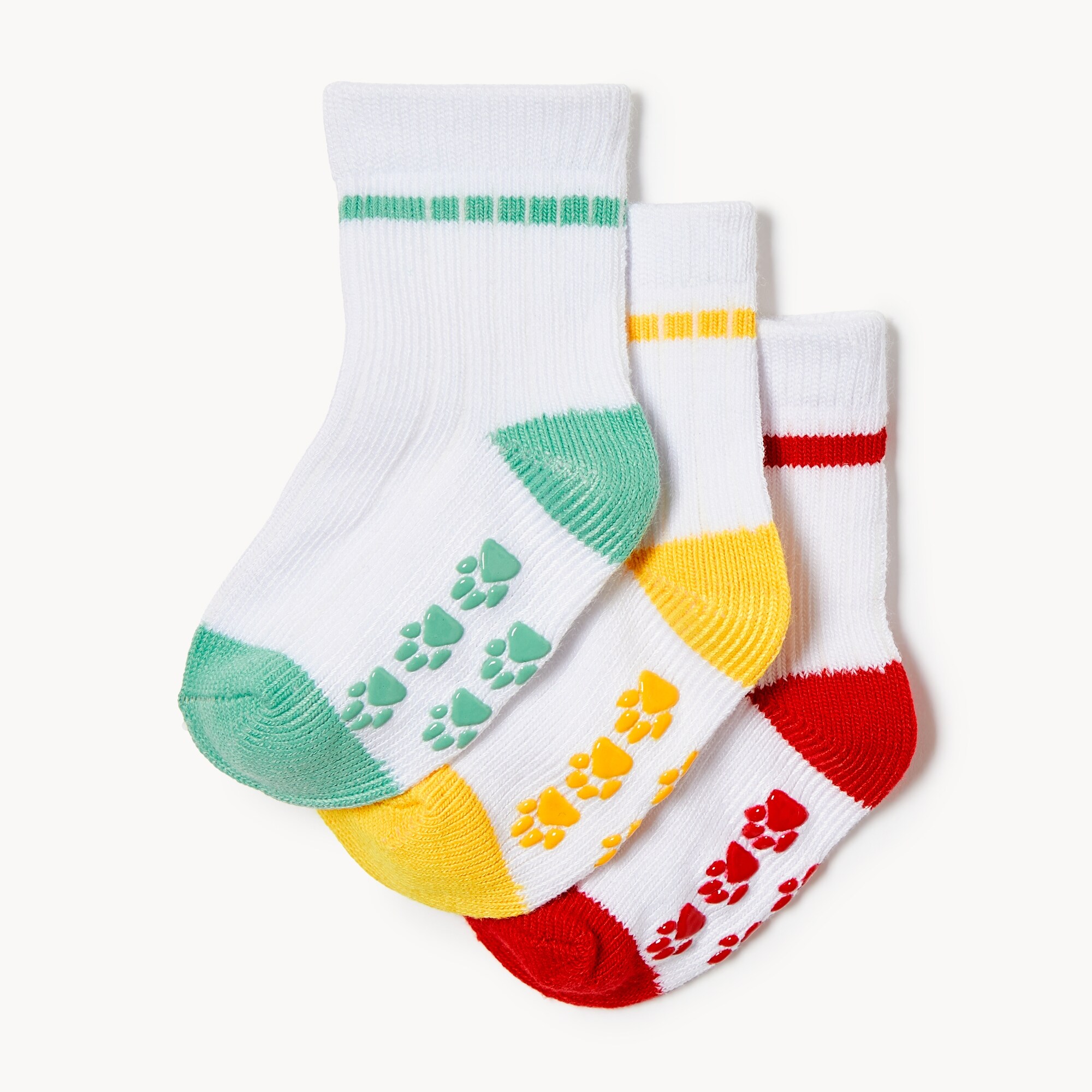 Ens. 3&nbsp;paires chaussettes tube pour bébés garçons
