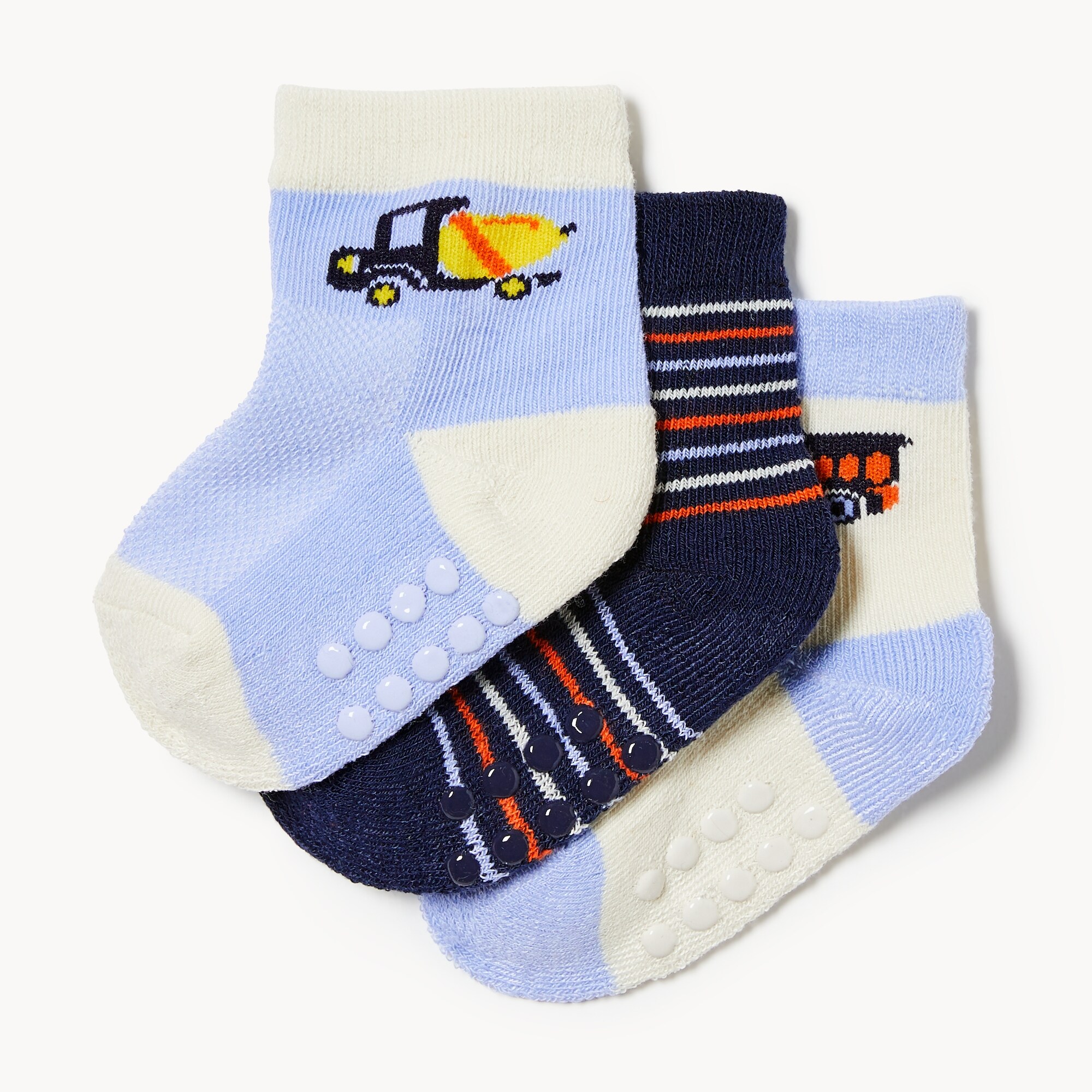 Baby Boys' 3-Pack Crew Socks