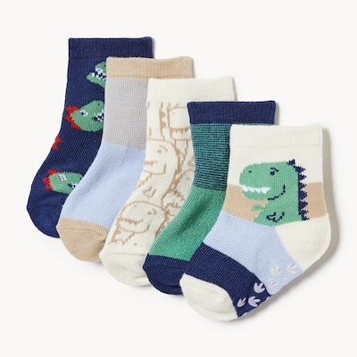 Baby Boys' 5-Pack Crew Socks - Green