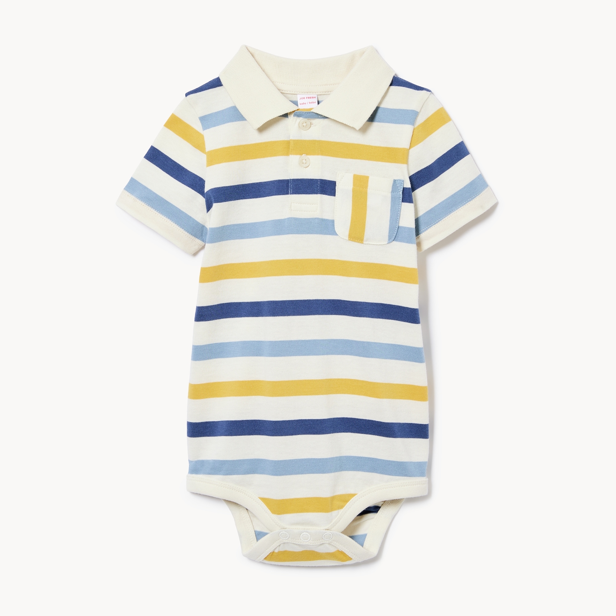 Baby Boys' Striped Polo Bodysuit
