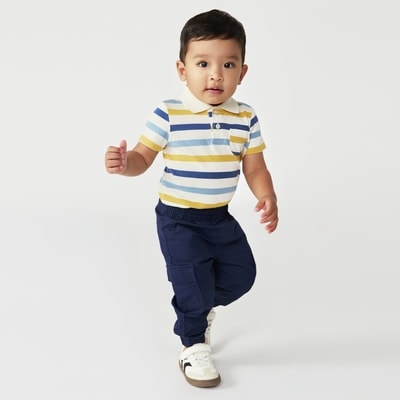 Joe Fresh Cache-couche polo à rayures pour bébés garçons 1 ea, 12,00 $/1ch