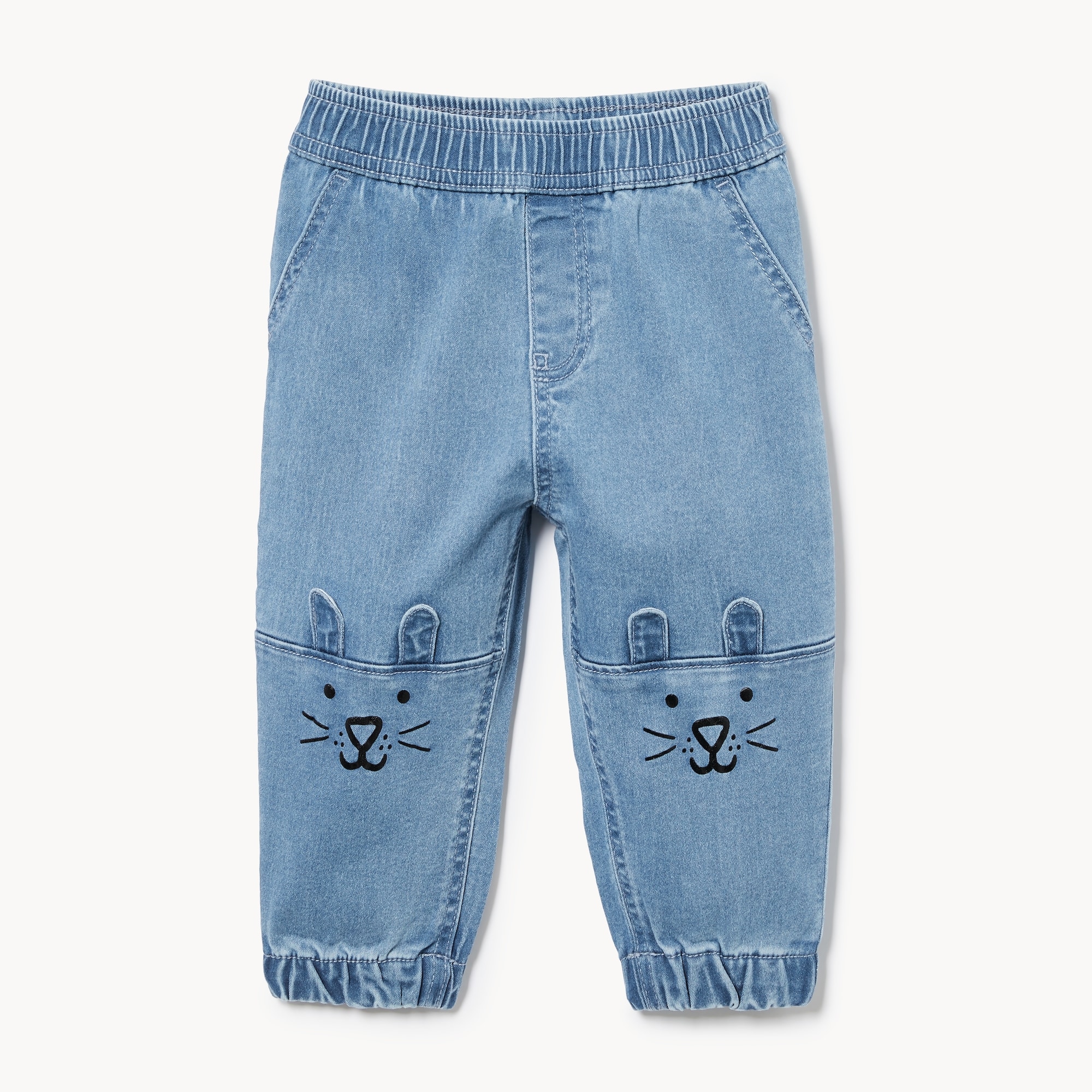 Pantalon de jogging en denim pour bébés garçons