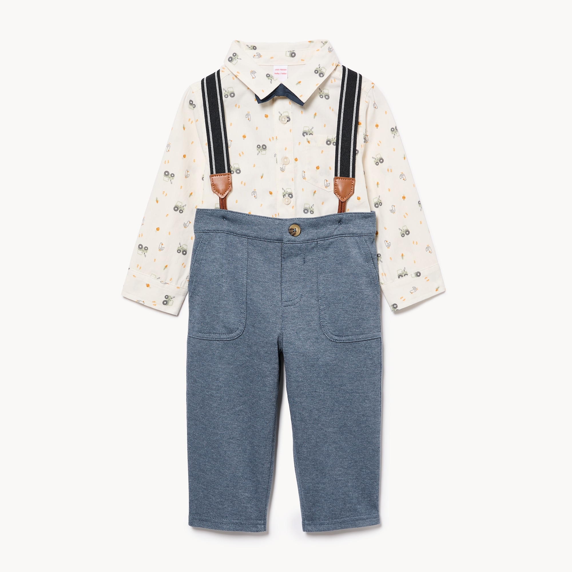 Baby Boys' Suspender Pant Set