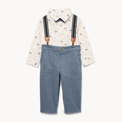 Joe Fresh Baby Boys' Suspender Pant Set 1 ea, $35.00/1ea