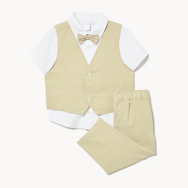 Baby Boys' Shirt Vest Set