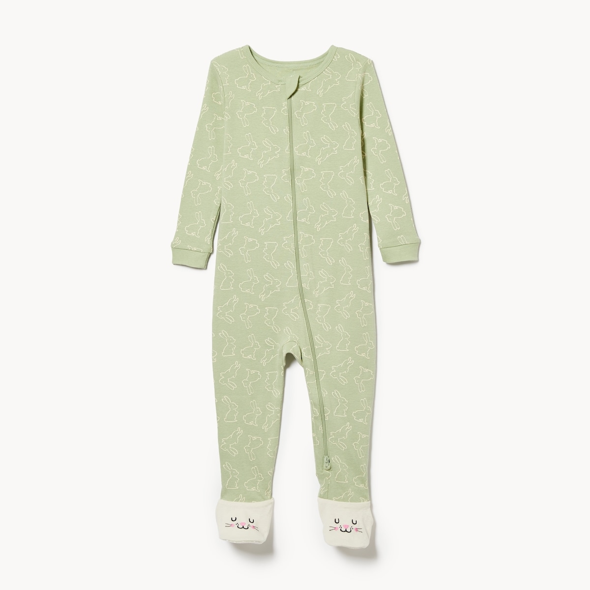 Baby Boys' Printed Sleeper - Pale Green