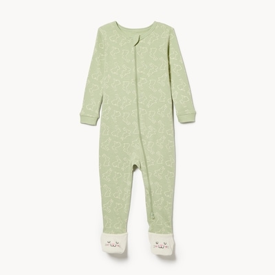 Baby Boys' Printed Sleeper - Pale Green