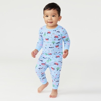 Baby Boys' Printed Sleep Set - Light Blue