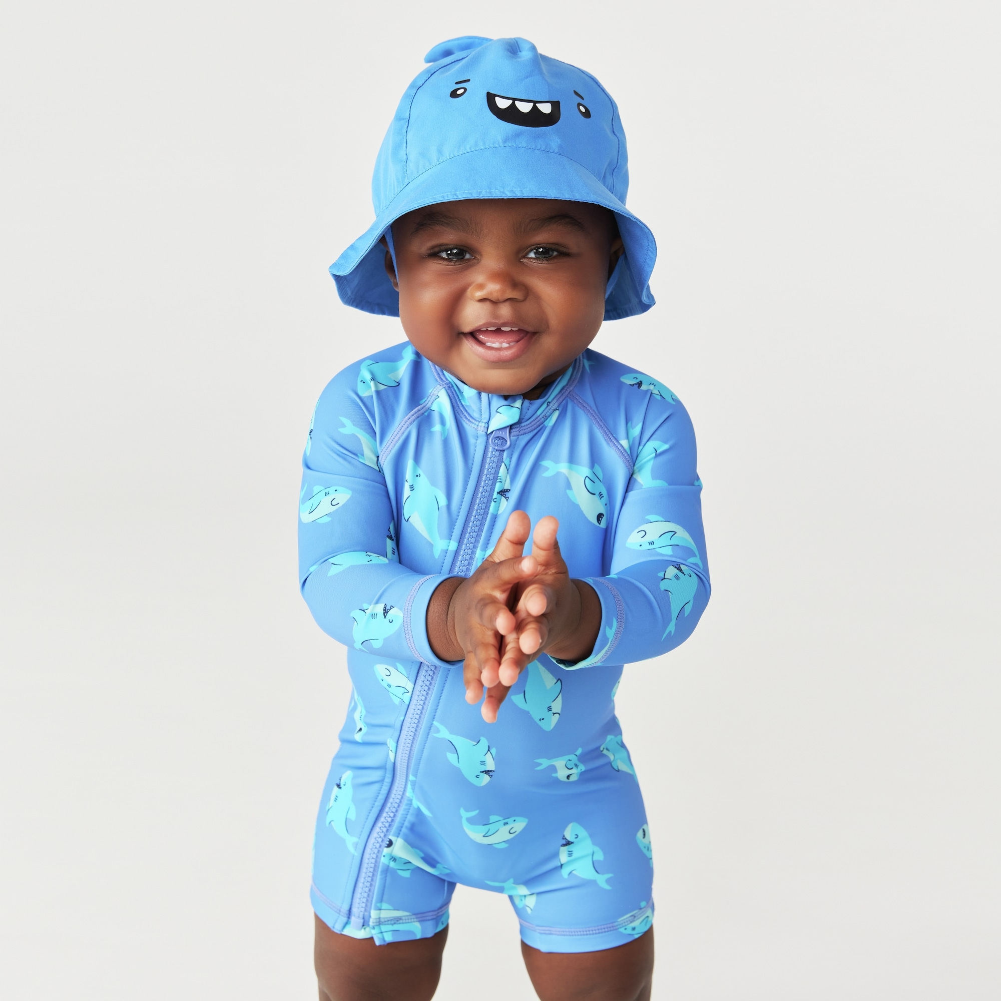 Baby Boys' Printed Rash Guard Swimsuit