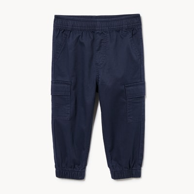 Pantalon jogging cargo extensible, bébés garçons - Marine foncé