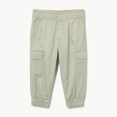 Pantalon jogging cargo extensible, bébés garçons - Vert Kaki