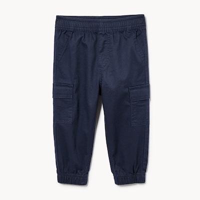 Pantalon jogging cargo extensible, bébés garçons - Marine foncé
