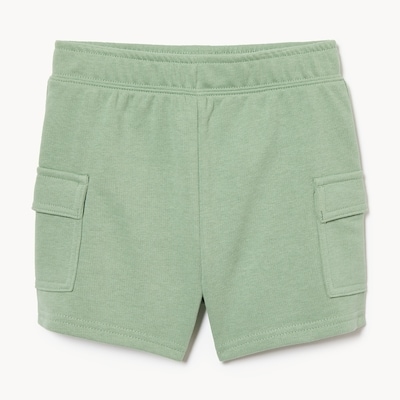 Short cargo en ratine bouclée pour bébés garçons - Vert Militaire