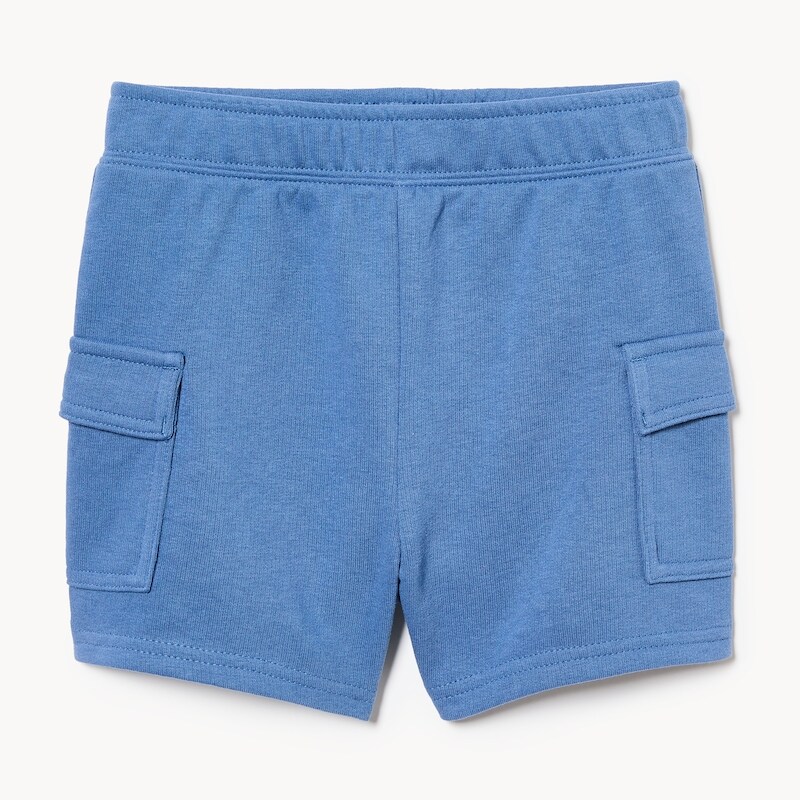 Short Cargo Mini Boden Pour Garçon - Bleu Et Jaune - Taille 5 Ans - Taille Ajustable à La Ceinture