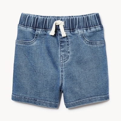 Baby Boys' Knit Denim Short - Medium Wash