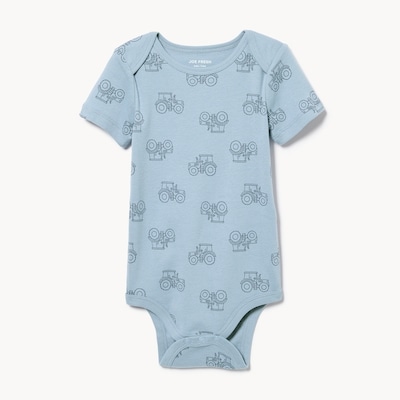 Cache-couche imprimé pour bébés garçons - Bleu Cendré