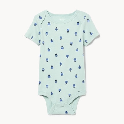 Baby Boys' Printed Bodysuit - Dusty Aqua
