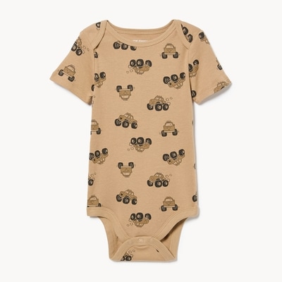 Baby Boys' Printed Bodysuit - Light Brown