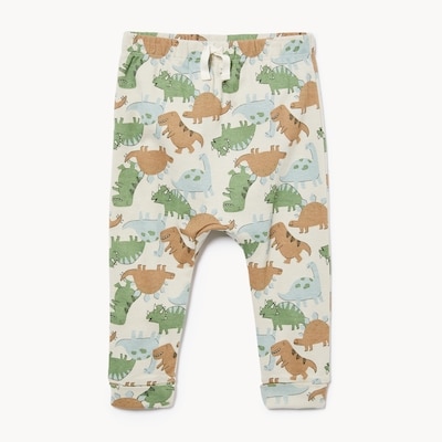 Baby Boys' Printed Harem Pant - Grey Sand