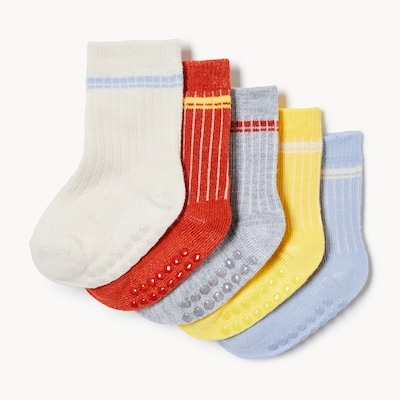 Ens. 5 paires de chaussettes tube, bébés garçons - Assorties