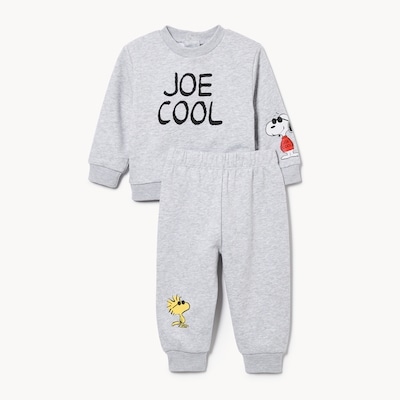 Ensemble de nuit 2 pièces Peanuts pour bébés - Mélange De Gris Pâle