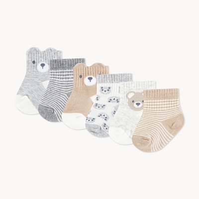 Huggies Ens. 6 paires chaussettes tube Huggies, bébés 1 ea, 12,00 $/1ch