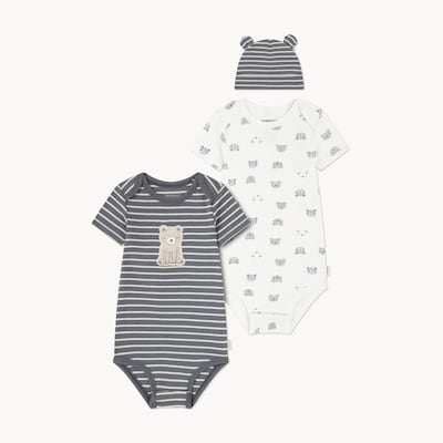 Ens. de 2 cache-couches Huggies pour bébés garçons - Blanc Cassé