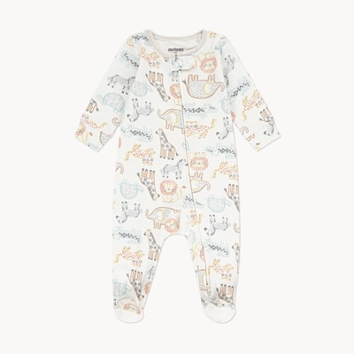 Baby Boys' Huggies Printed Sleeper - Off White