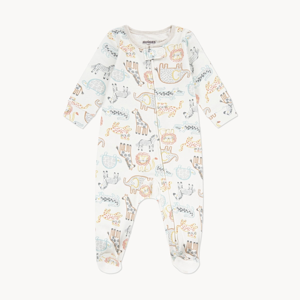 Baby Boys' Huggies Printed Sleeper - Off White