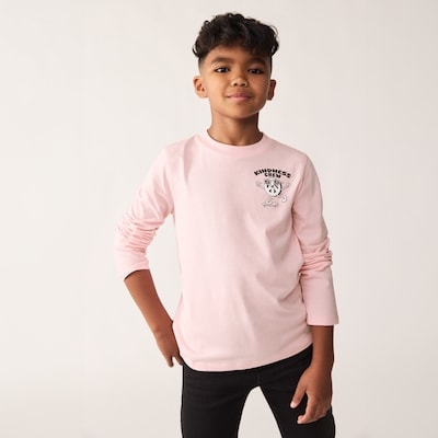 Kid Boys' Graphic Long Sleeve Top - Pastel Pink