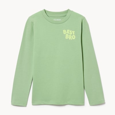 Kid Boys' Graphic Long Sleeve Top - Light Green