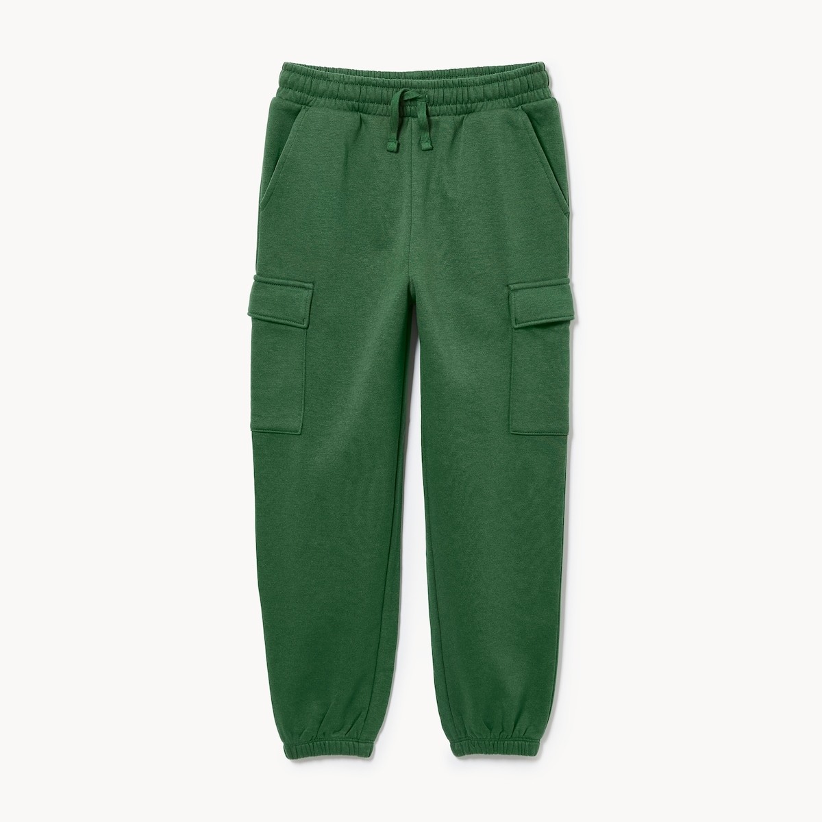 Tween Boys' Fleece Cargo Jogger - Dark Green