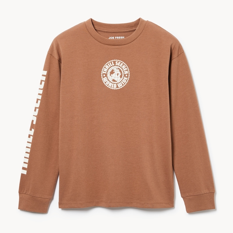 Tween Boys' Graphic Long Sleeve Top