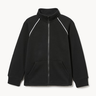 Veste sport à fermeture éclair pour garçons - Noir JF