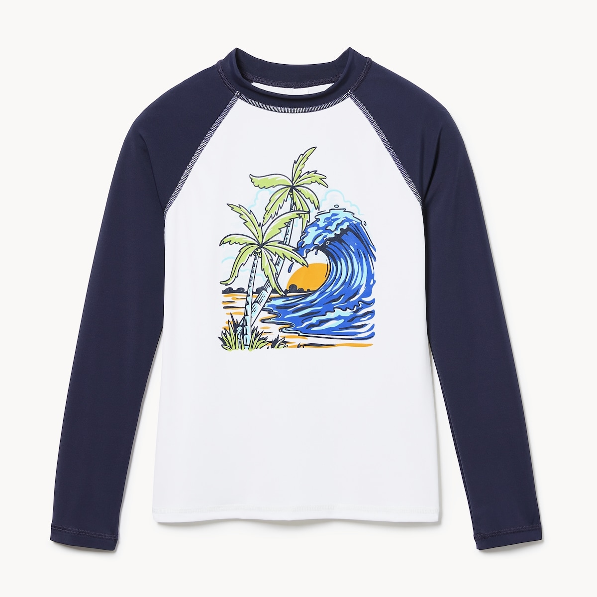 Maillot solaire  manches longues pour garons - Marine Fonc