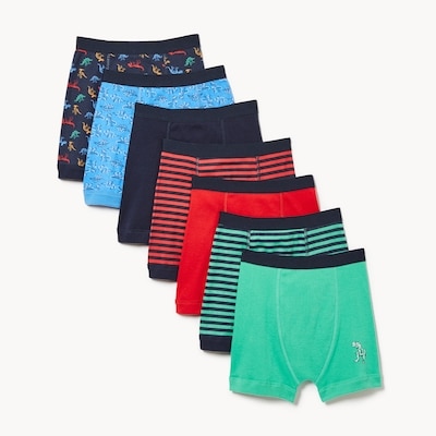Kid Boys' 7-Pack Boxer Brief - Green
