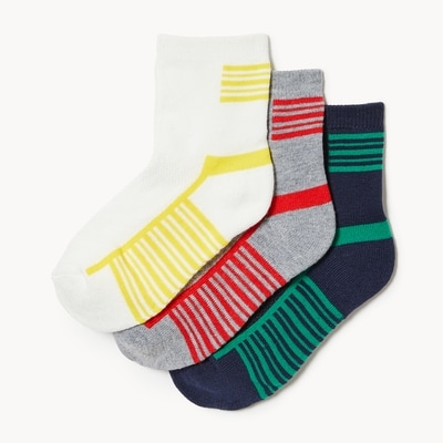 Joe Fresh Kid Boys' 3-Pack Quarter-Crew Socks 1 ea, $6.00/1ea