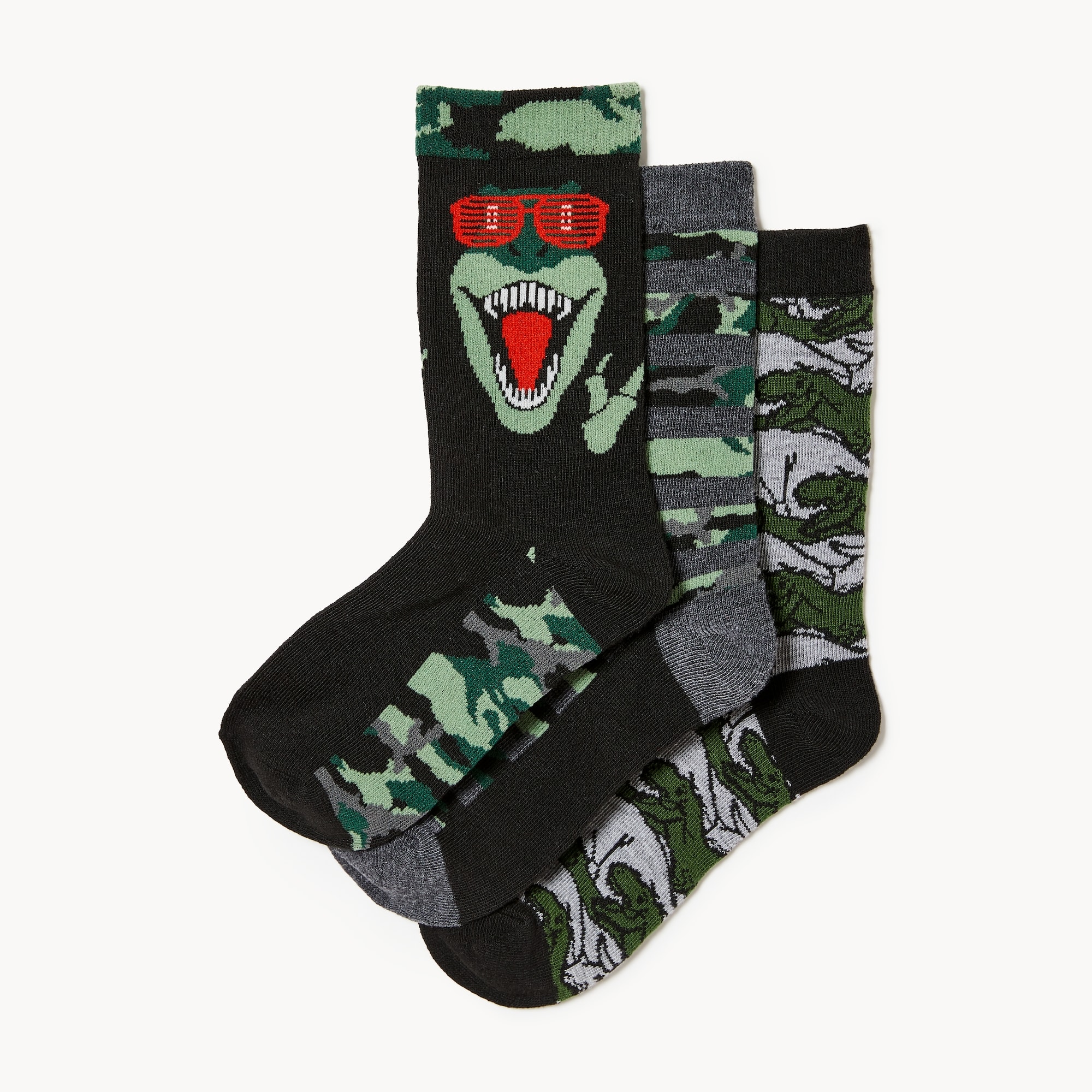 Kid Boys' 3-Pack Crew Socks