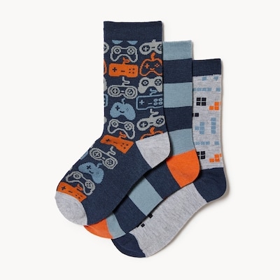 Joe Fresh Ens. de 3 paires de chaussettes tube pour garçons 1 ea, 6,00 $/1ch