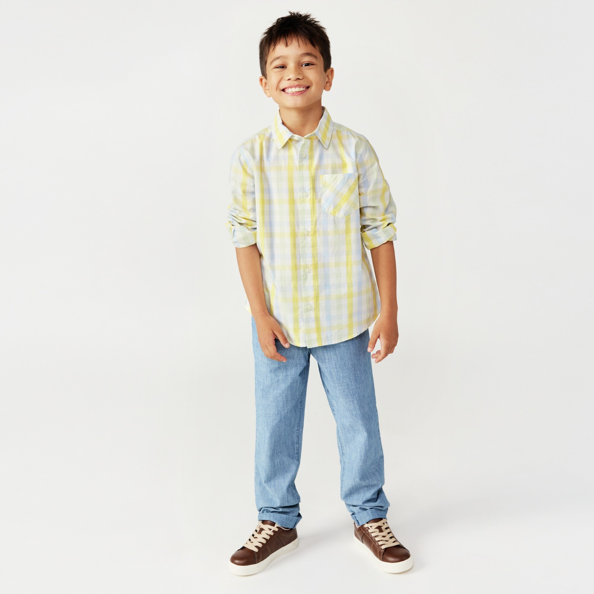 Chemise vichy pour garçons