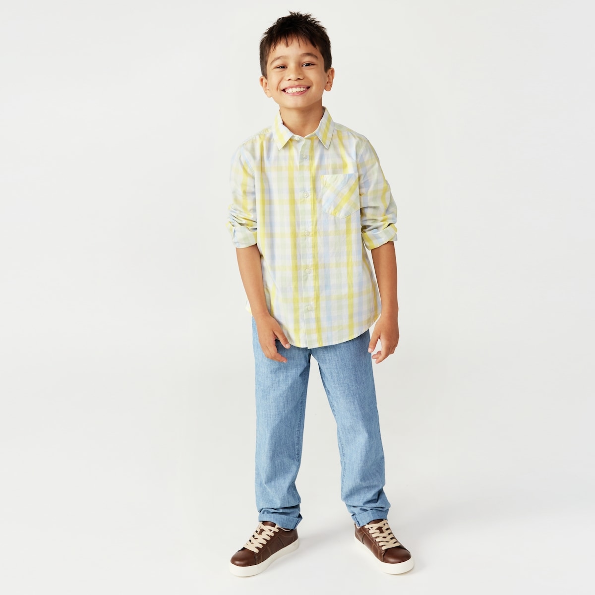 Kid Boys' Gingham Shirt
