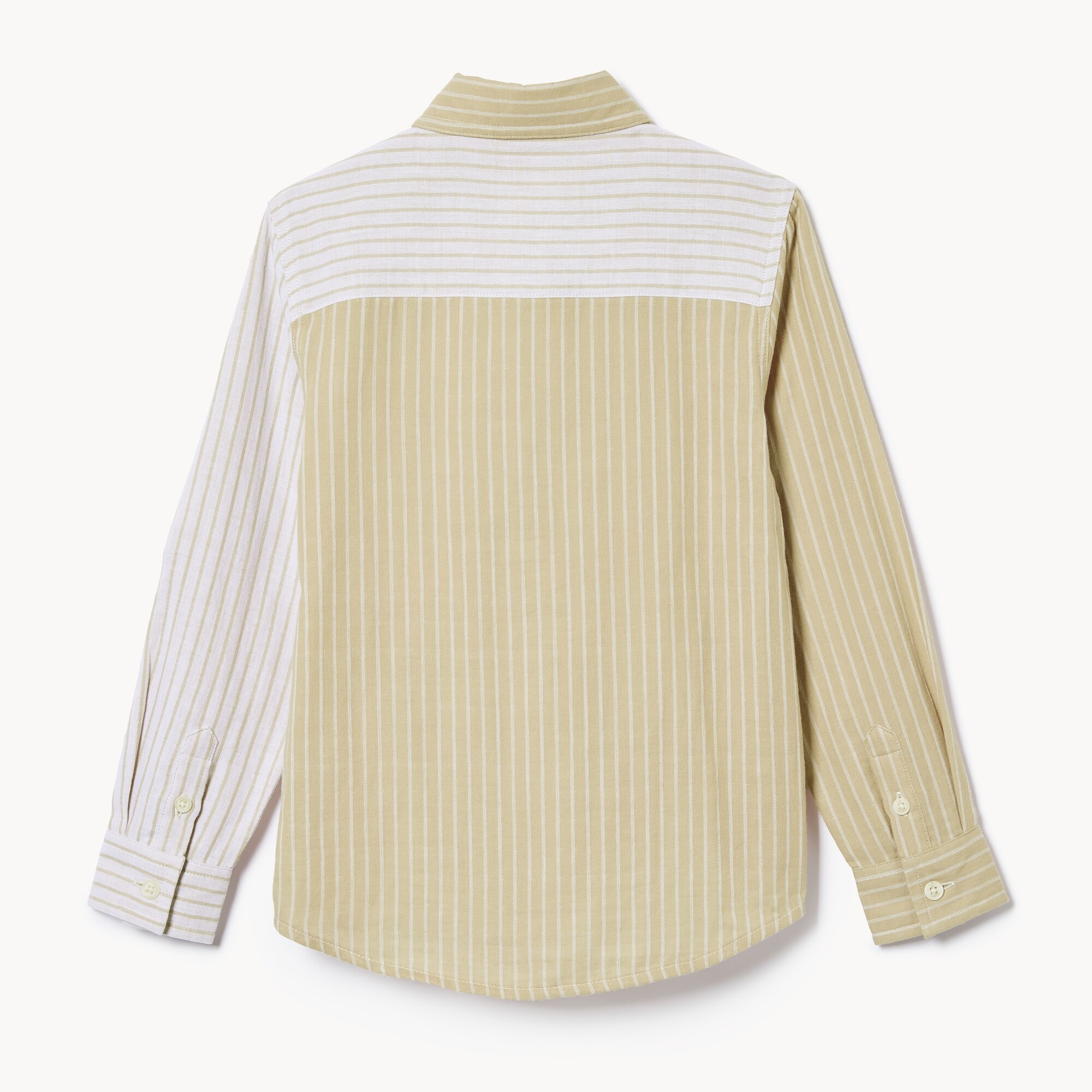 Chemise en gaze à bandes de couleurs pour garçons