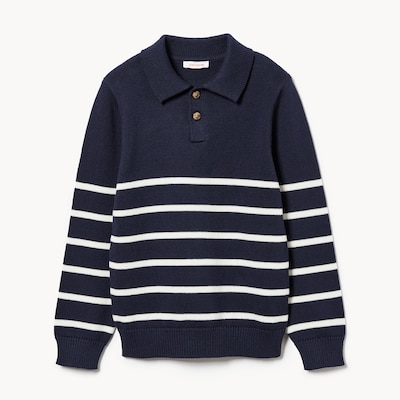 Kid Boys' Polo Sweater - Dark Navy