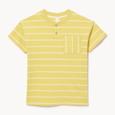 T-shirt boutonné pour garçons - Jaune