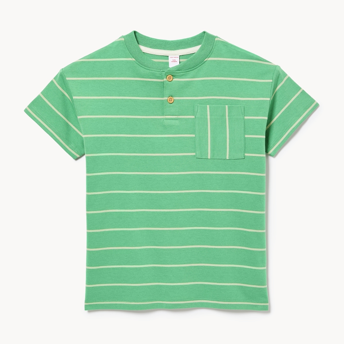 Kid Boys' Henley T-Shirt - Jungle Green
