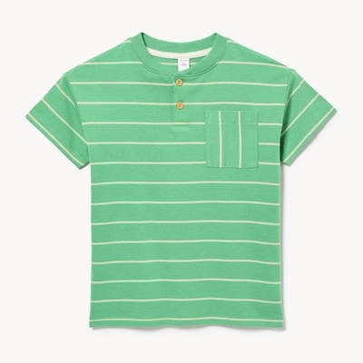 Kid Boys' Henley T-Shirt - Jungle Green